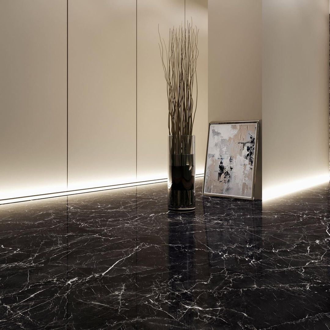 Nero Marquina Marble floor