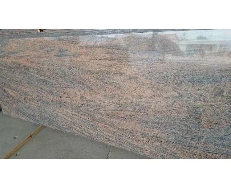 Cilalı Çok Renkli Kırmızı Döşeme Granit