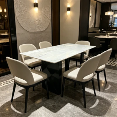 Brezilya Mavisi Kristal Mermer Cilalı Yemek Masası 1800*900 mm