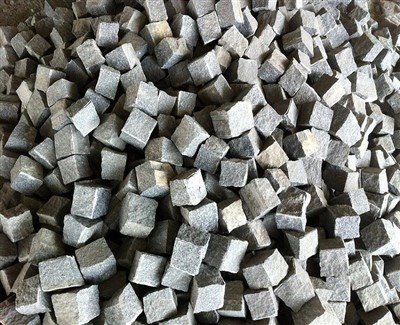 Gri Granit G654 Parke Taşları Gümüş Açık Gri Alevli Döşeme Taşları