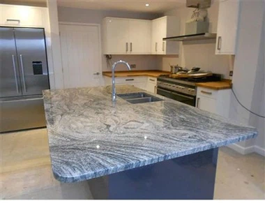 Doğal Cilalı Viscount Beyaz Granit Tezgah Üstü Vanity Top