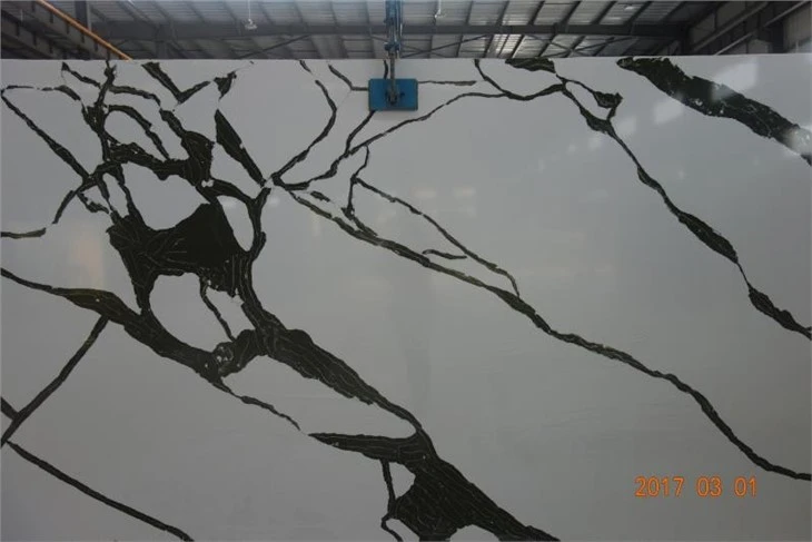 Unique Bianco White Calacatta Quartzite Countertops Backsplash
